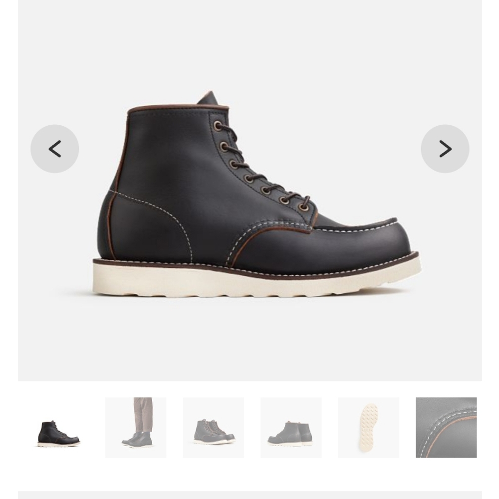 CLASSIC MOCMEN'S 6-INCH BOOT IN BLACK PRAIRIE LEATHER